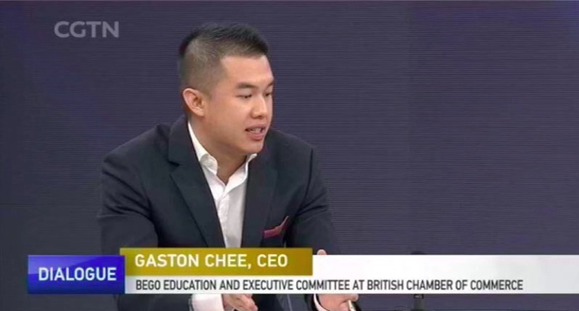 Gaston Chee during the CCTV show, Dialogue Programme (March 2017)